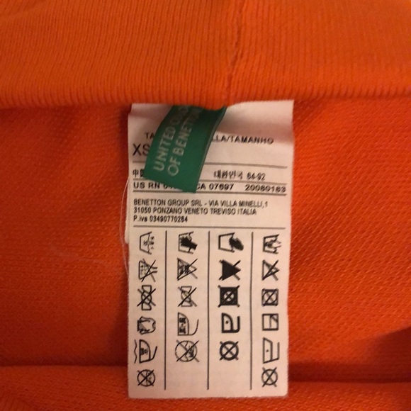 Benetton orange skirt! - Picture 2 of 2